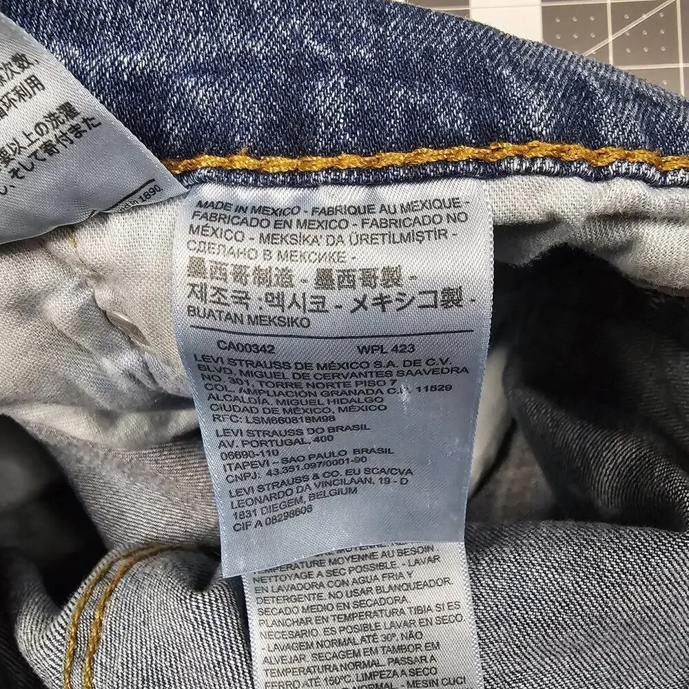 Levis 559 Jeans 33x34 Blue Loose Relaxed Baggy Straight Y2K Streetwear Workwear